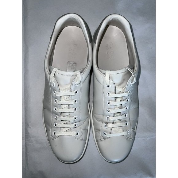 Gucci Ace Interlocking G Mens White Sneakers Size 10 US | 43.5 EU | 9.5 UK/AU - Picture 7 of 16